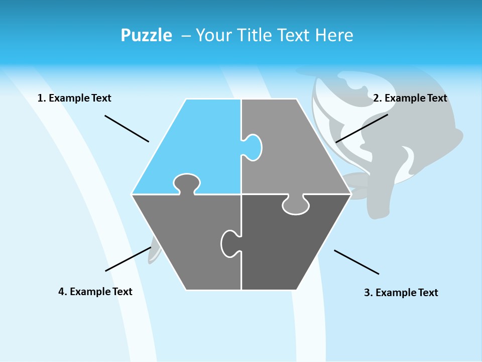 Pair Of Penguins Do The Waltz PowerPoint Template