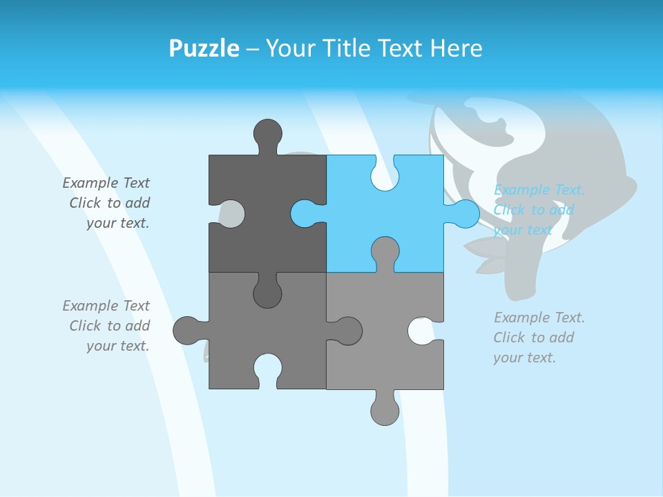 Pair Of Penguins Do The Waltz PowerPoint Template