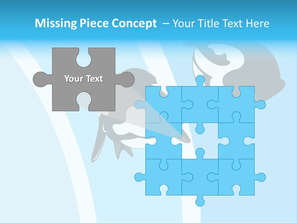 Pair Of Penguins Do The Waltz PowerPoint Template