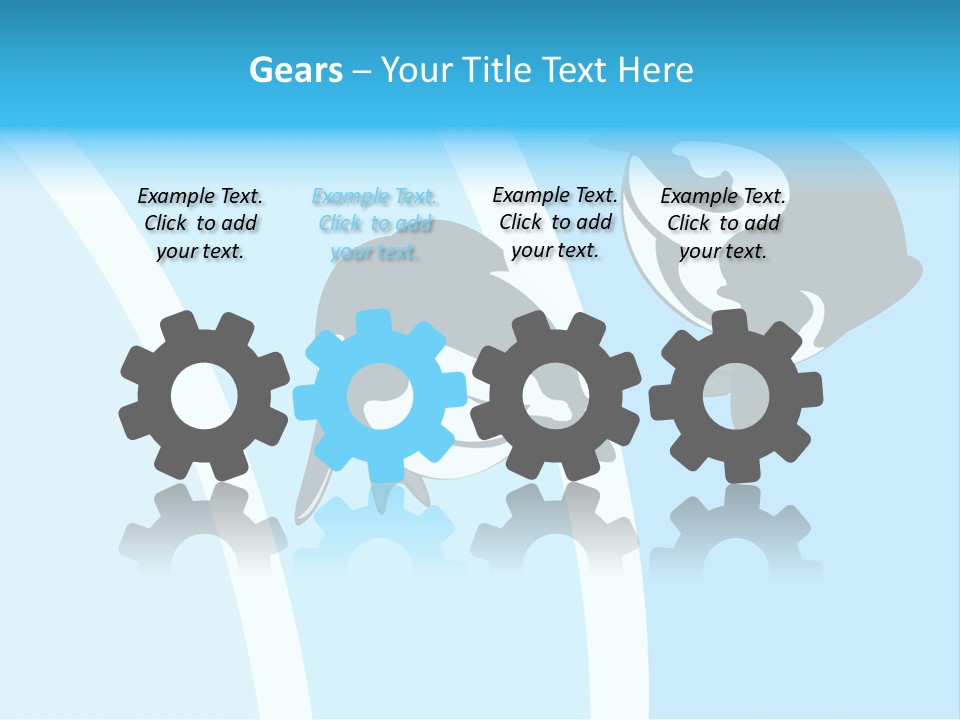 Pair Of Penguins Do The Waltz PowerPoint Template