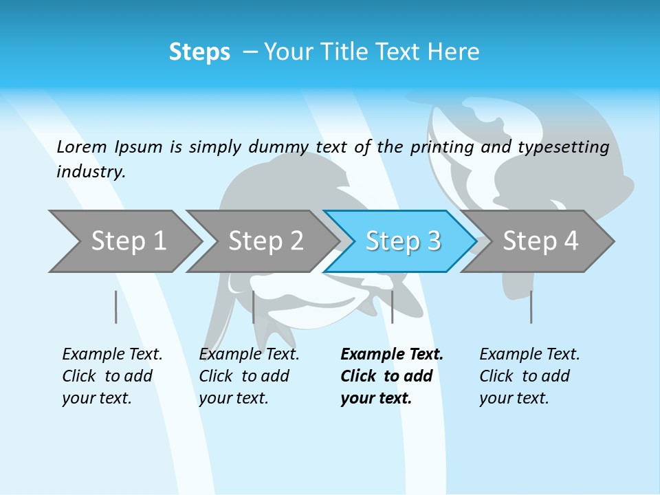 Pair Of Penguins Do The Waltz PowerPoint Template