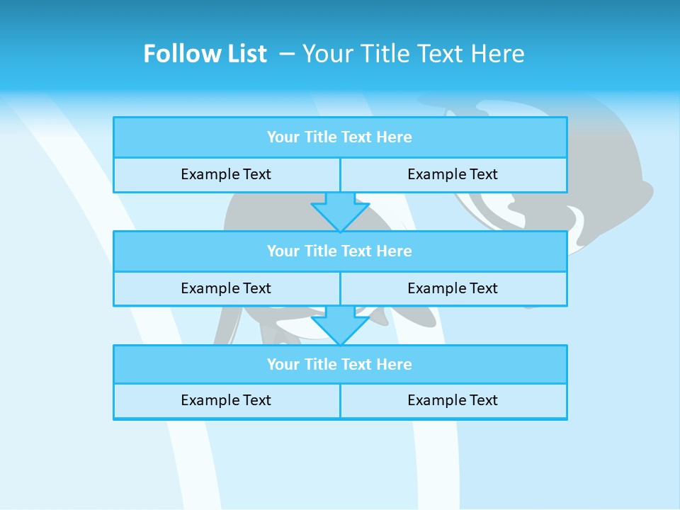 Pair Of Penguins Do The Waltz PowerPoint Template