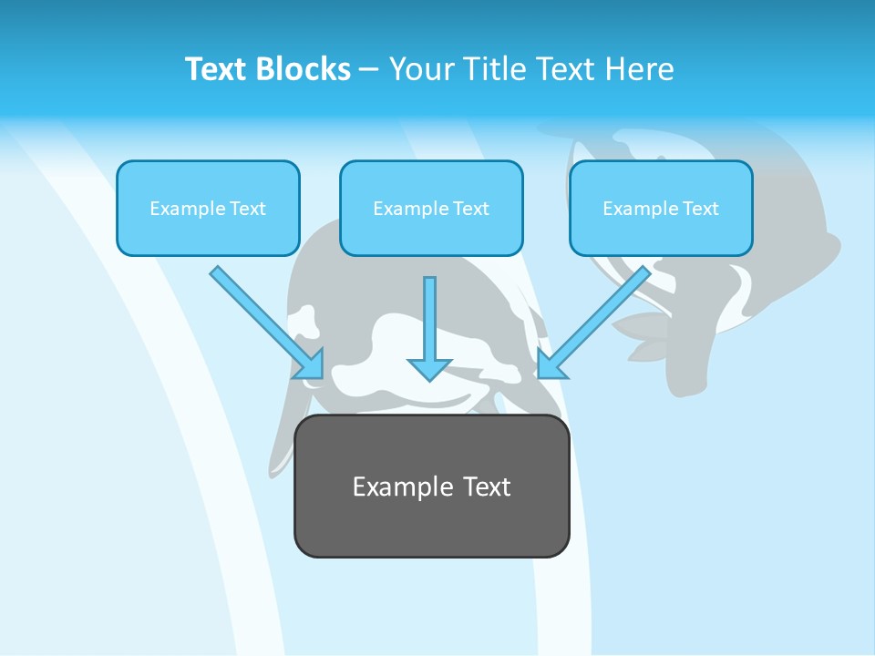 Pair Of Penguins Do The Waltz PowerPoint Template