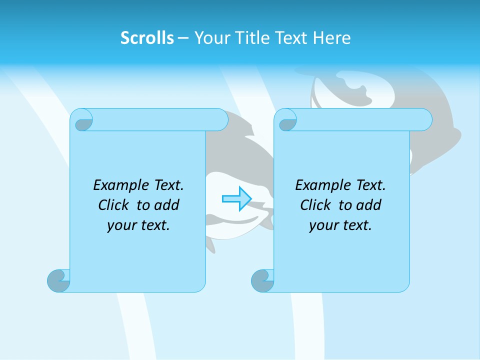 Pair Of Penguins Do The Waltz PowerPoint Template