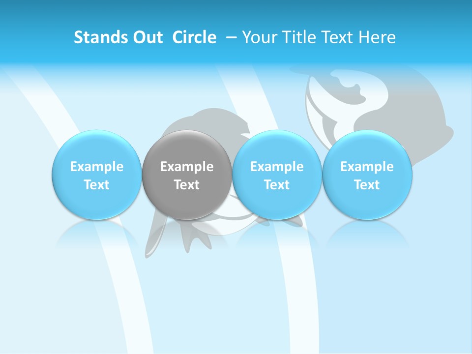 Pair Of Penguins Do The Waltz PowerPoint Template