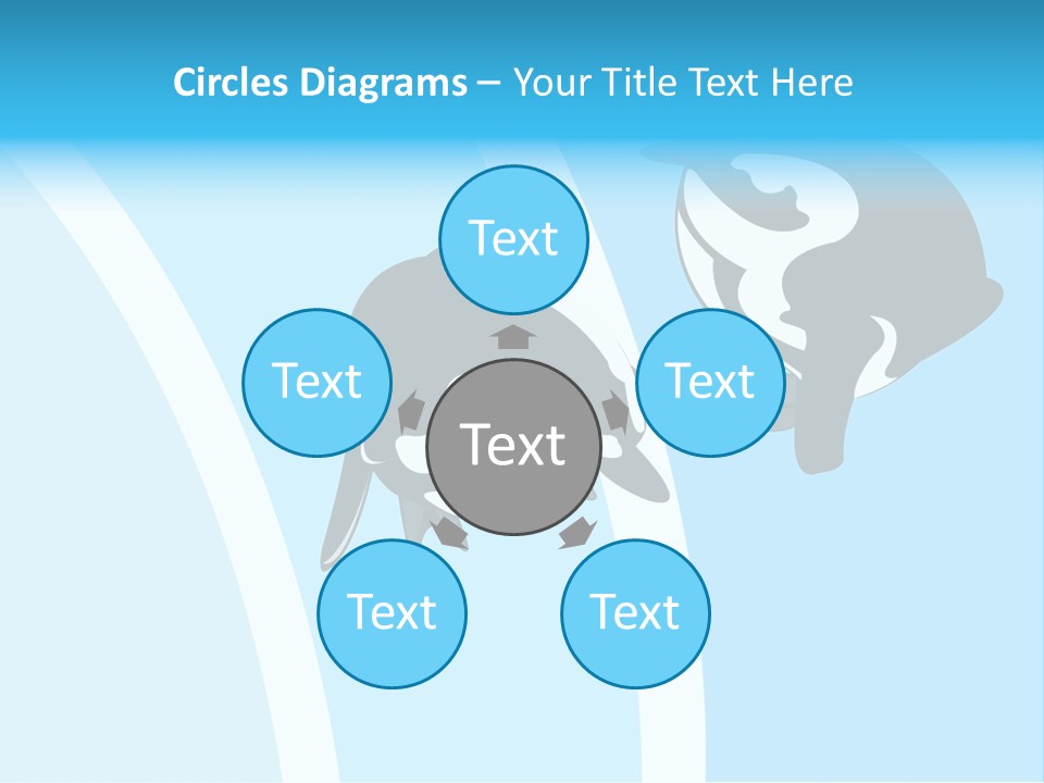 Pair Of Penguins Do The Waltz PowerPoint Template