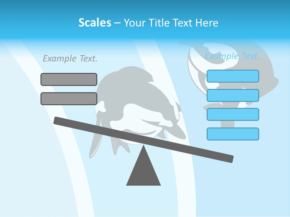 Pair Of Penguins Do The Waltz PowerPoint Template