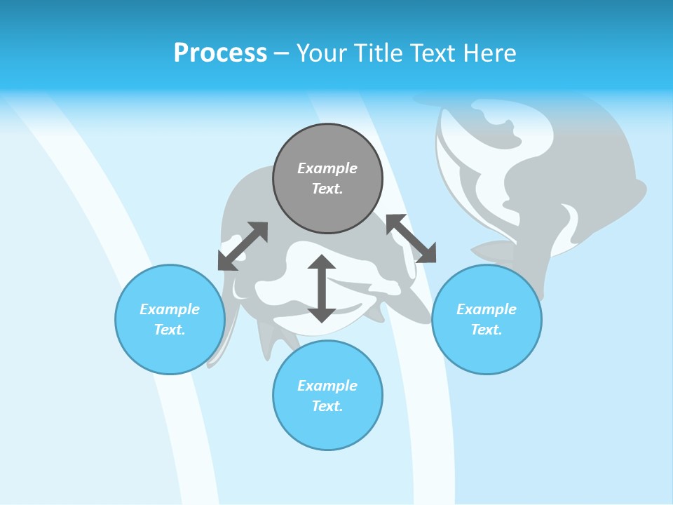 Pair Of Penguins Do The Waltz PowerPoint Template
