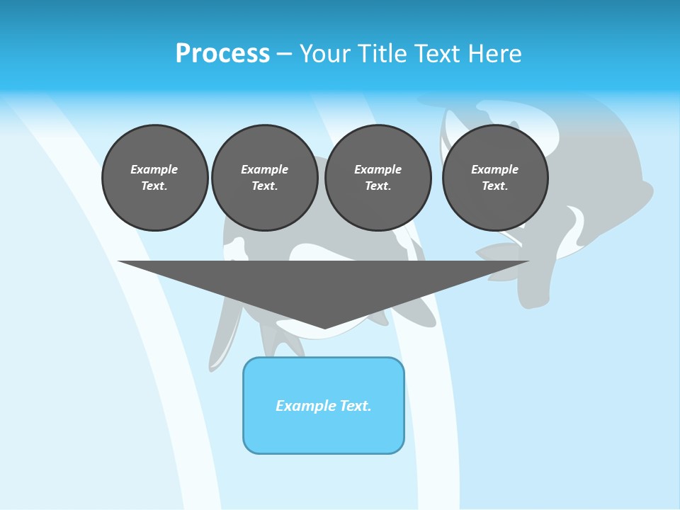 Pair Of Penguins Do The Waltz PowerPoint Template