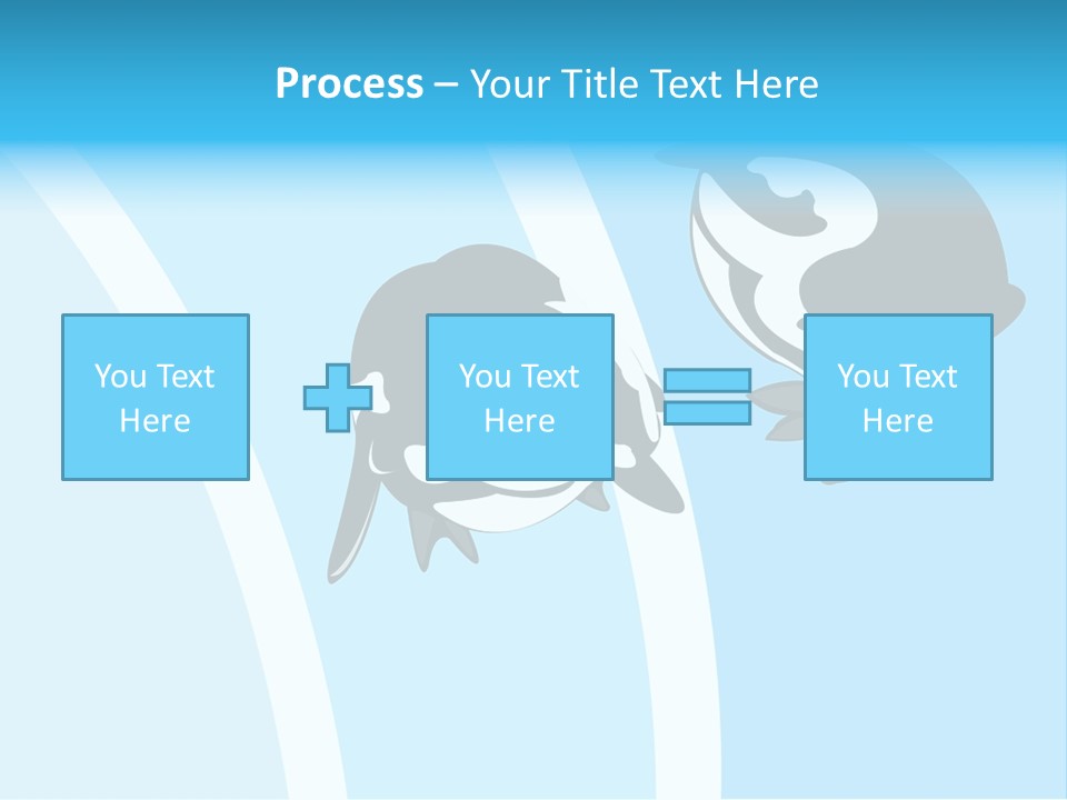Pair Of Penguins Do The Waltz PowerPoint Template