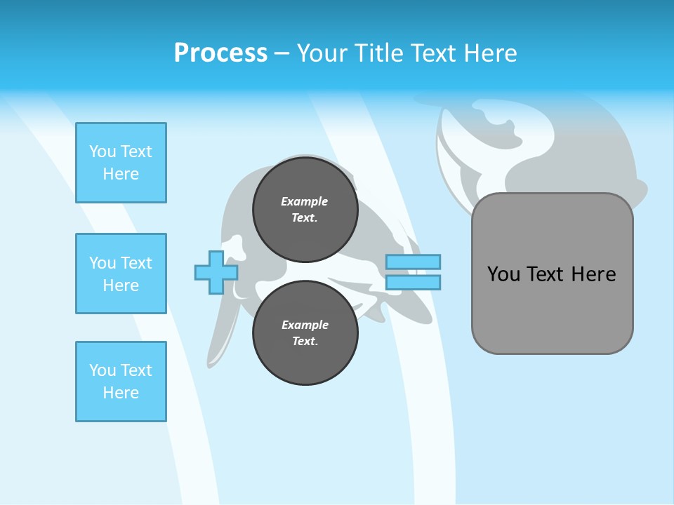 Pair Of Penguins Do The Waltz PowerPoint Template