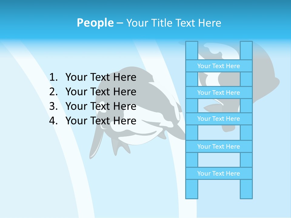 Pair Of Penguins Do The Waltz PowerPoint Template
