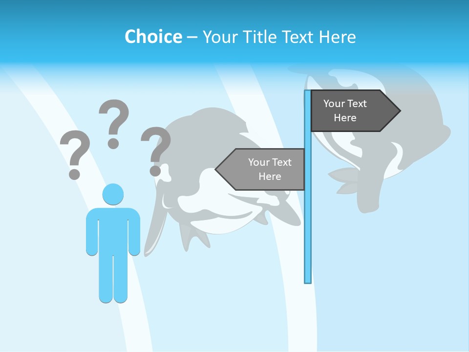 Pair Of Penguins Do The Waltz PowerPoint Template