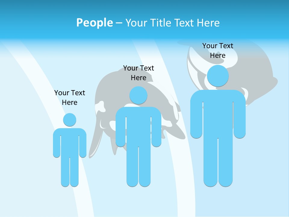 Pair Of Penguins Do The Waltz PowerPoint Template