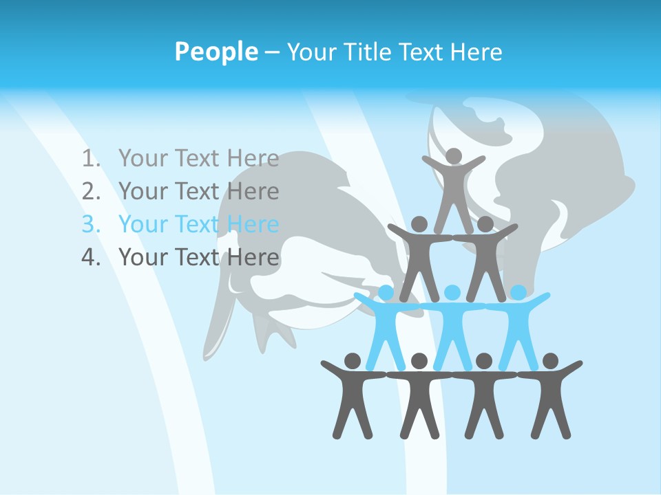 Pair Of Penguins Do The Waltz PowerPoint Template