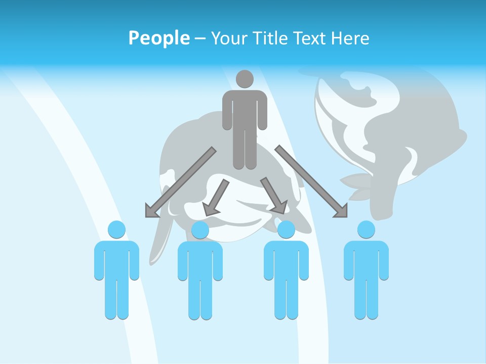 Pair Of Penguins Do The Waltz PowerPoint Template