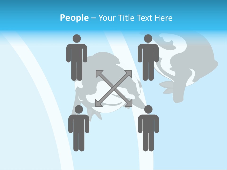 Pair Of Penguins Do The Waltz PowerPoint Template