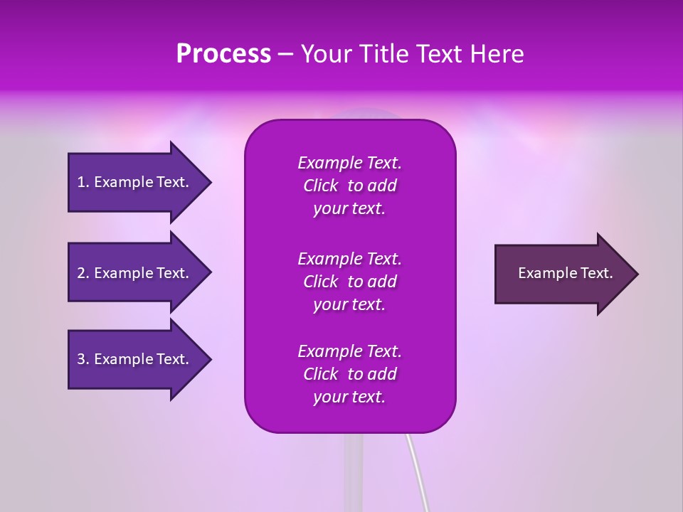 Retro Microphone With Reflectors On Background PowerPoint Template
