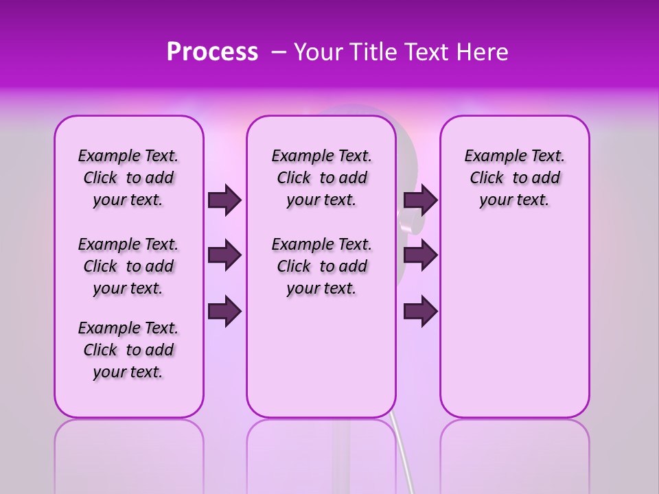 Retro Microphone With Reflectors On Background PowerPoint Template