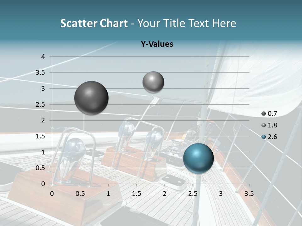 Luxury Yacht Under Sail PowerPoint Template