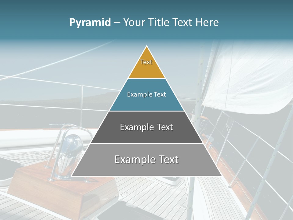 Luxury Yacht Under Sail PowerPoint Template