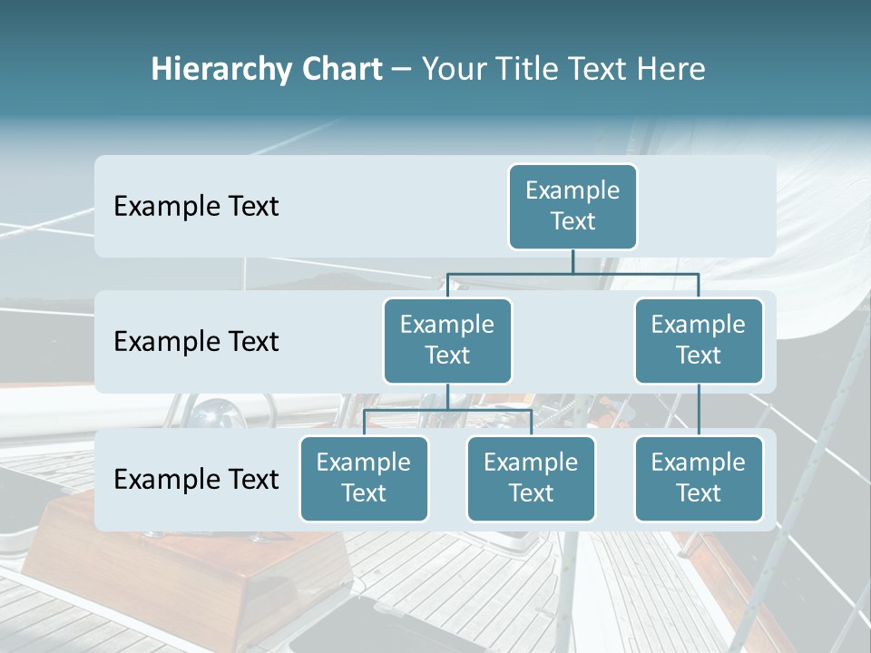 Luxury Yacht Under Sail PowerPoint Template