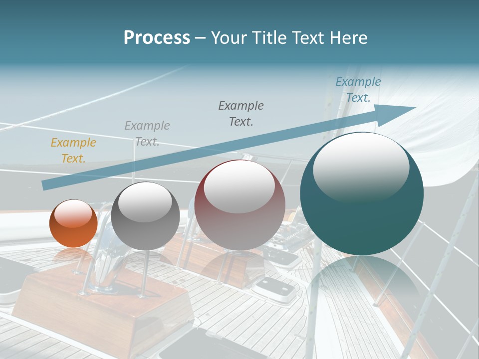 Luxury Yacht Under Sail PowerPoint Template