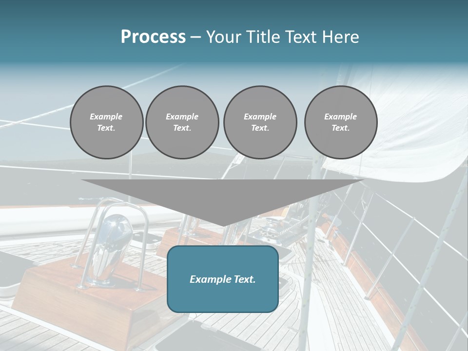Luxury Yacht Under Sail PowerPoint Template