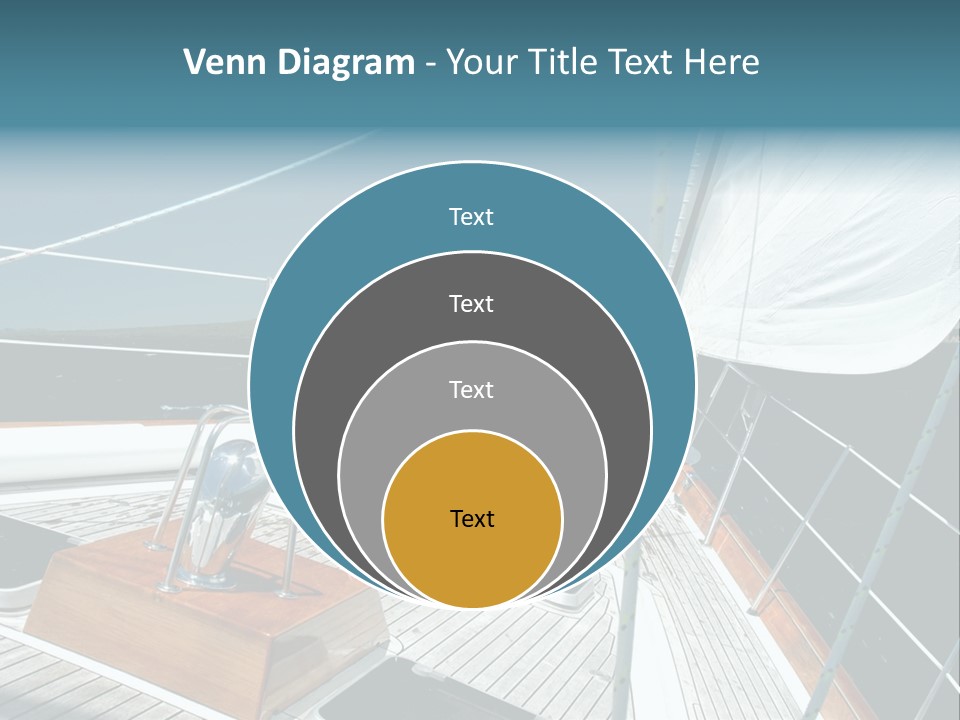 Luxury Yacht Under Sail PowerPoint Template
