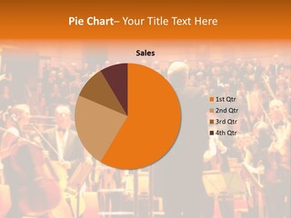 A Conductor Is Standing In Front Of An Orchestra PowerPoint Template
