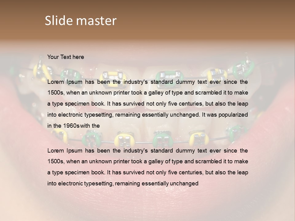 Colorful Braces PowerPoint Template