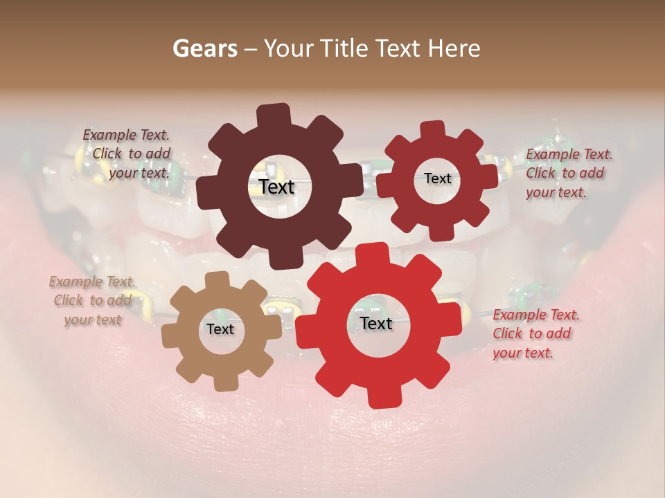 Colorful Braces PowerPoint Template