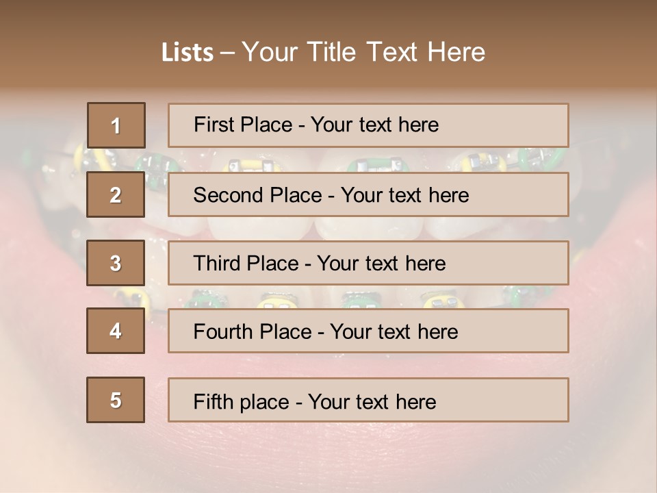 Colorful Braces PowerPoint Template