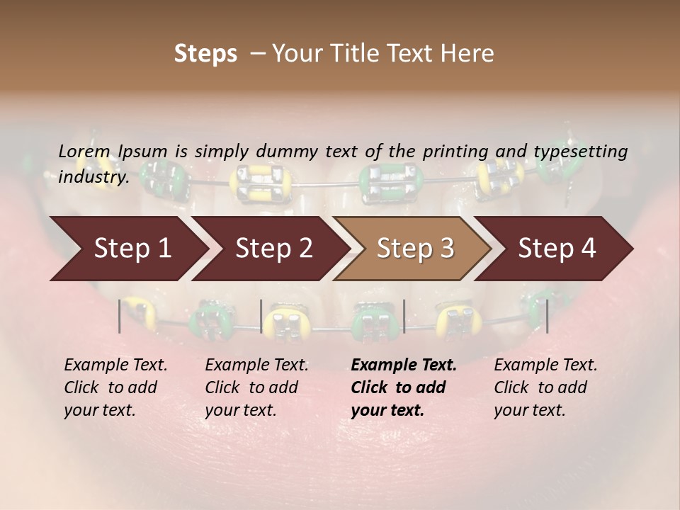 Colorful Braces PowerPoint Template