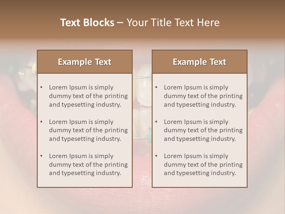 Colorful Braces PowerPoint Template