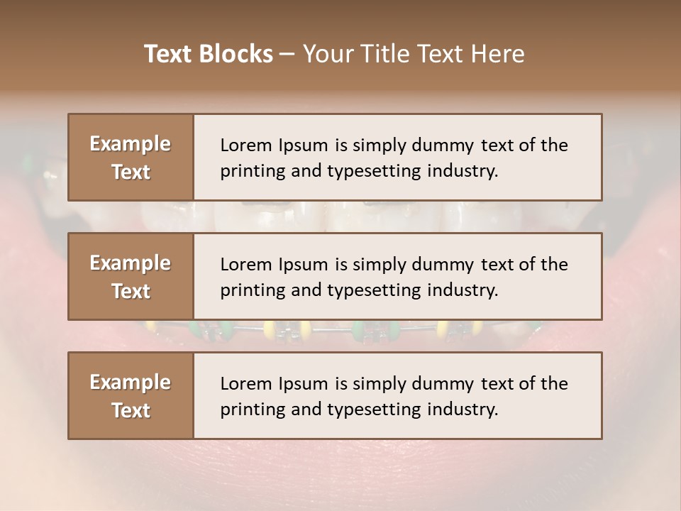 Colorful Braces PowerPoint Template