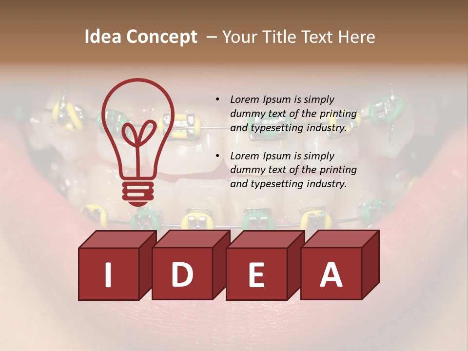 Colorful Braces PowerPoint Template