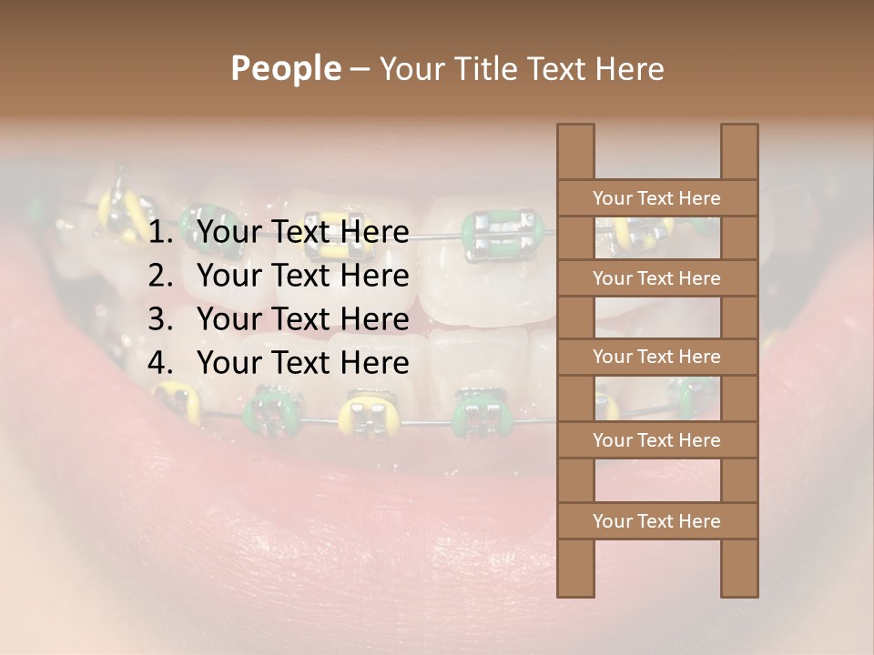 Colorful Braces PowerPoint Template