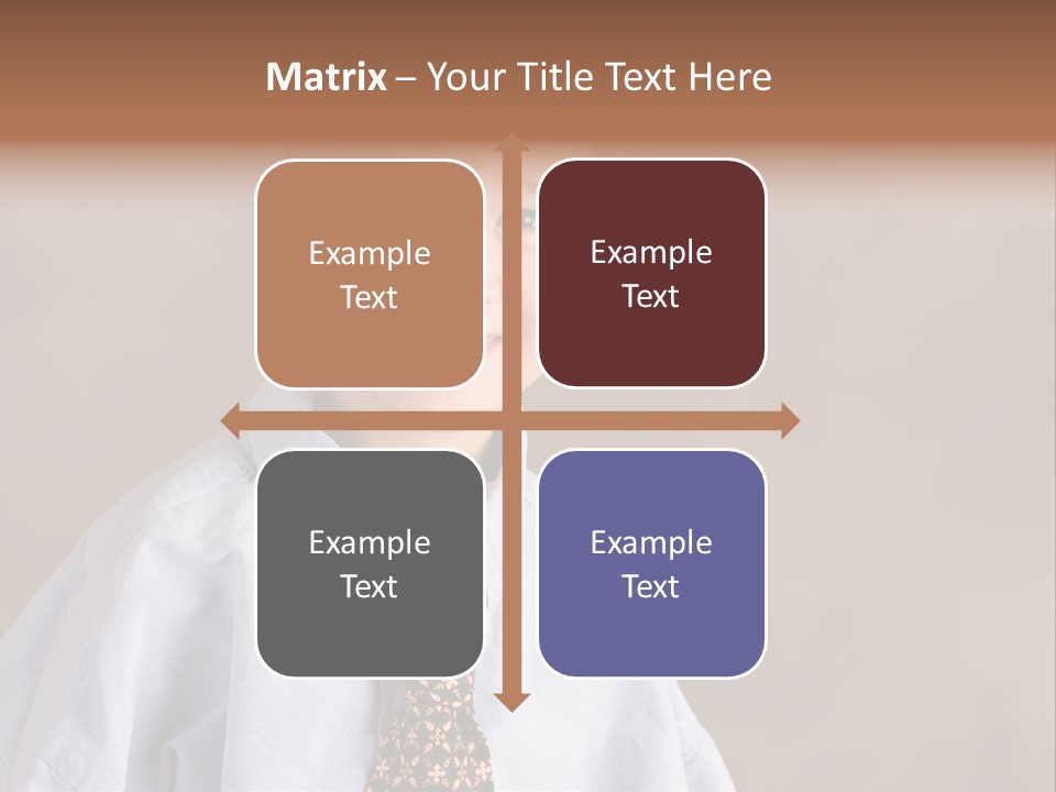 Portrait Of A Filipino Boy Dressed Up In Adult Business Clothes PowerPoint Template