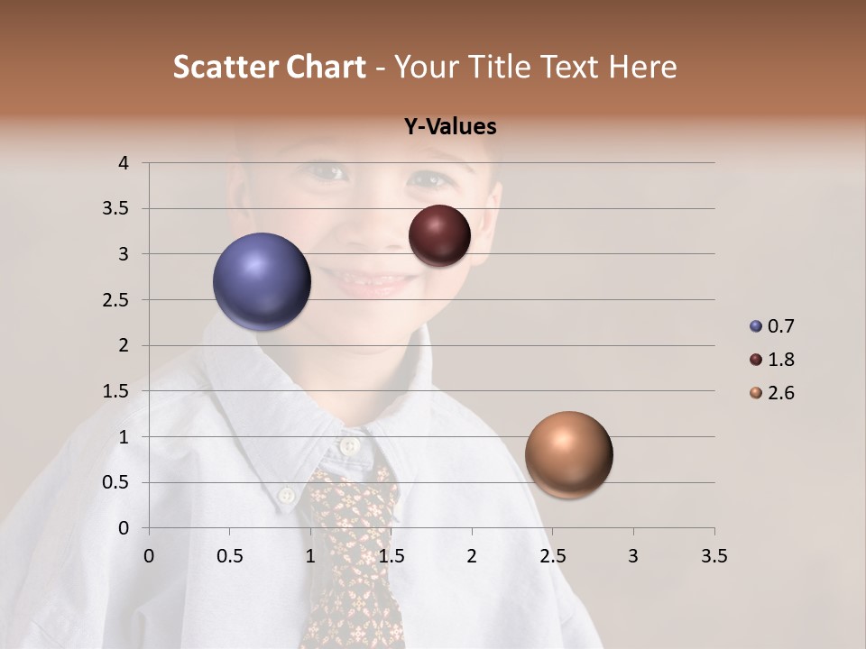 Portrait Of A Filipino Boy Dressed Up In Adult Business Clothes PowerPoint Template