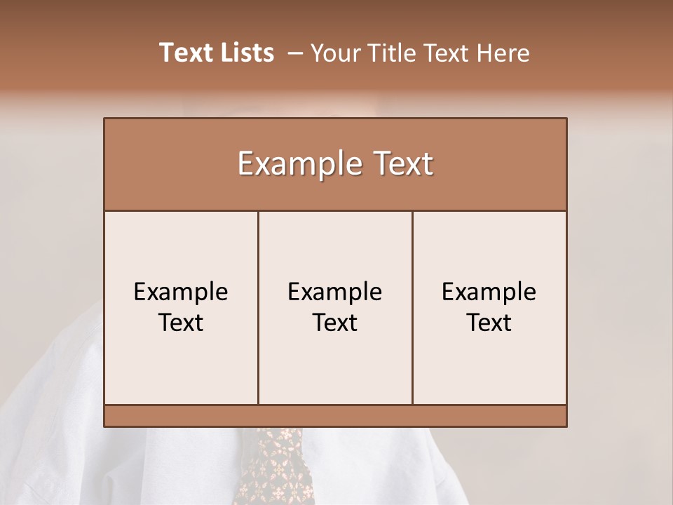 Portrait Of A Filipino Boy Dressed Up In Adult Business Clothes PowerPoint Template