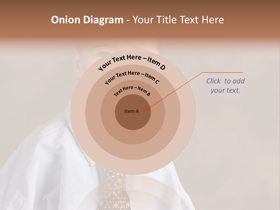 Portrait Of A Filipino Boy Dressed Up In Adult Business Clothes PowerPoint Template