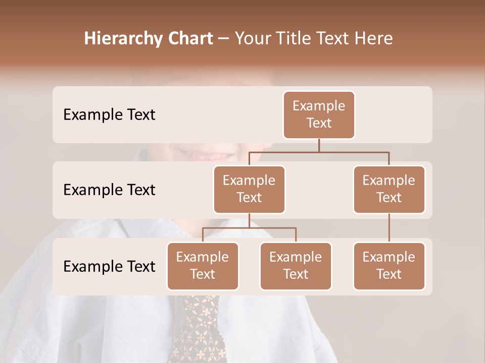 Portrait Of A Filipino Boy Dressed Up In Adult Business Clothes PowerPoint Template