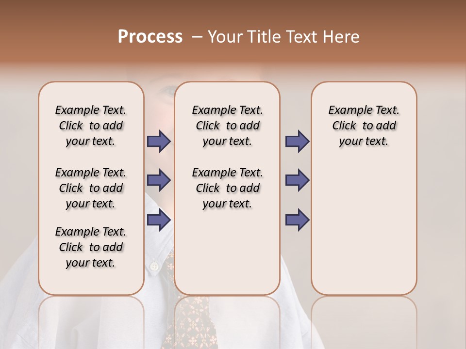 Portrait Of A Filipino Boy Dressed Up In Adult Business Clothes PowerPoint Template
