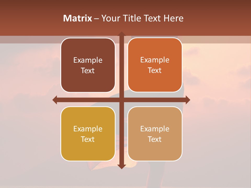 Woman Doing Yoga Exercise On The Beach At Sunset PowerPoint Template