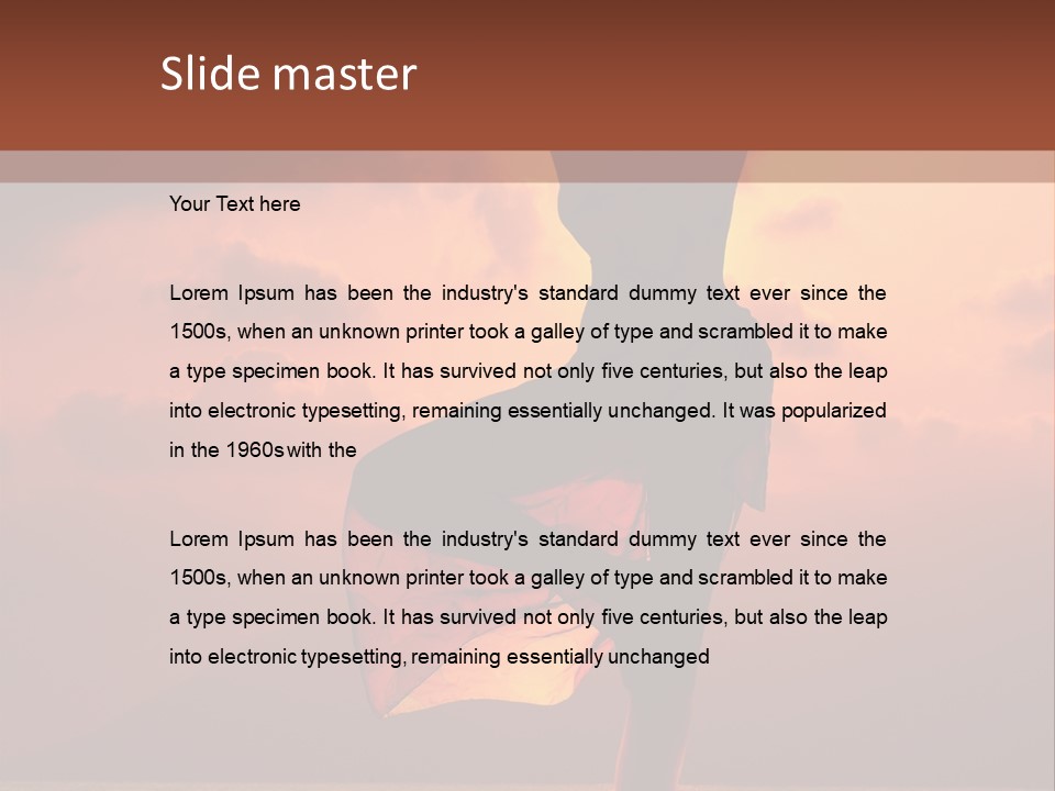 Woman Doing Yoga Exercise On The Beach At Sunset PowerPoint Template