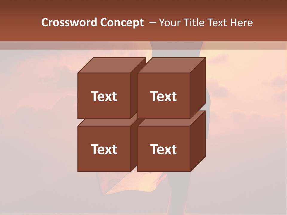 Woman Doing Yoga Exercise On The Beach At Sunset PowerPoint Template