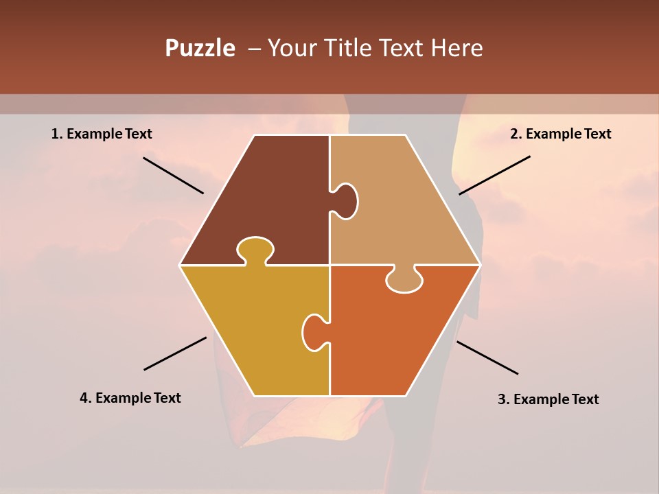 Woman Doing Yoga Exercise On The Beach At Sunset PowerPoint Template