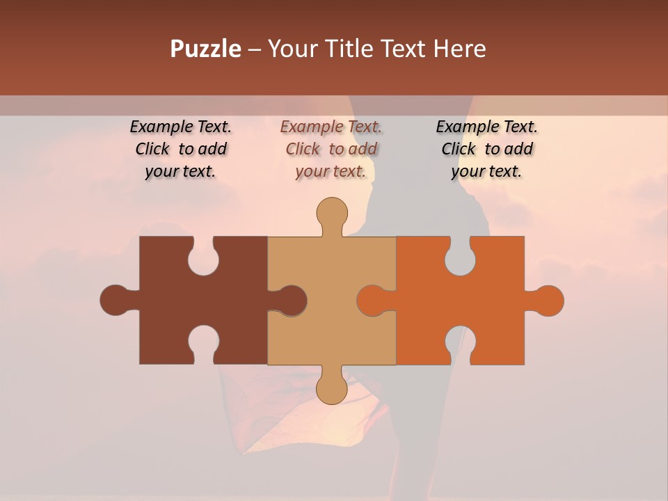 Woman Doing Yoga Exercise On The Beach At Sunset PowerPoint Template