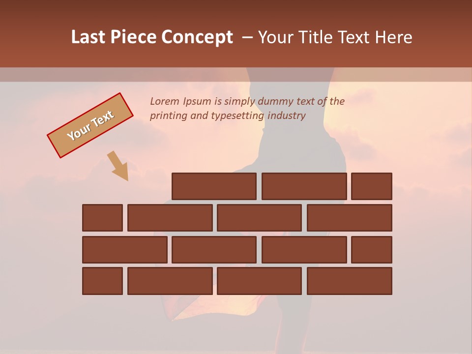 Woman Doing Yoga Exercise On The Beach At Sunset PowerPoint Template